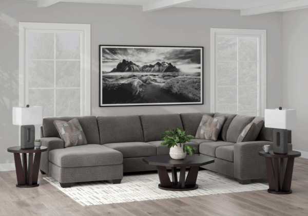 Clarington Three-Piece Sectional with LAF Chaise