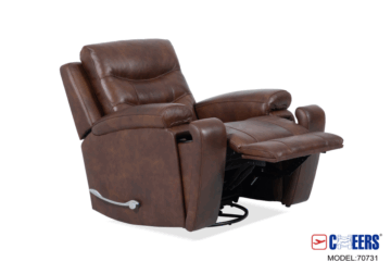 Chester Cognac Swivel Recliner