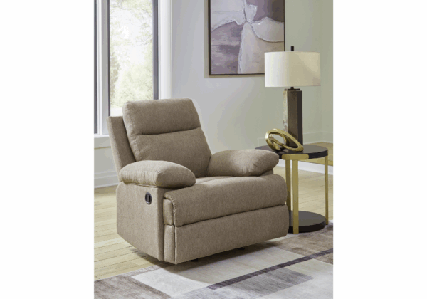 Side-Swipe Mocha Rocker Recliner - Image 3