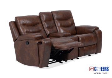 Chester Cognac Reclining Loveseat
