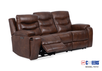Chester Cognac Power Reclining Sofa