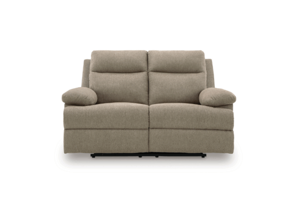 Side-Swipe Mocha Reclining Loveseat - Image 4