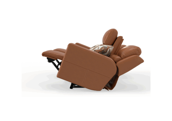 Arezzo Whiskey Power Reclining Loveseat - Image 5