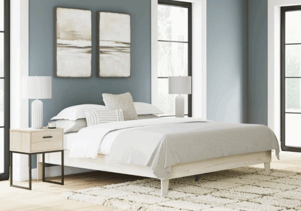 Socalle Light Gray King Platform Bed - Image 3
