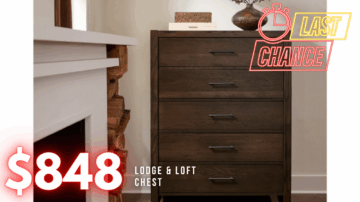 Last Chance Deal! - Lodge & Loft Dark Oak Chest