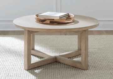 Alternative view of Proximity Place Buff Round Cocktail Table
