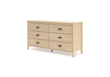 Cabinella Tan Six Drawer Dresser
