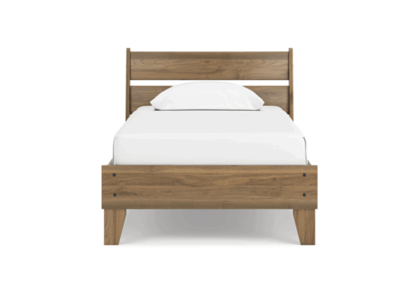 Deanlow Honey Twin Platform Panel Bed - Image 3