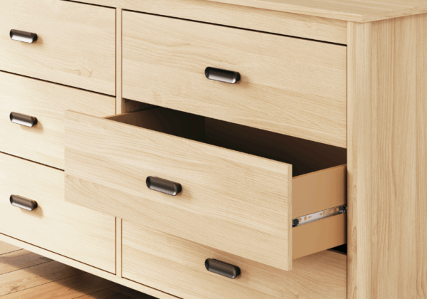 Cabinella Tan Six Drawer Dresser - Image 4