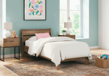 Alternative view of Deanlow Honey Twin Platform Panel Bed