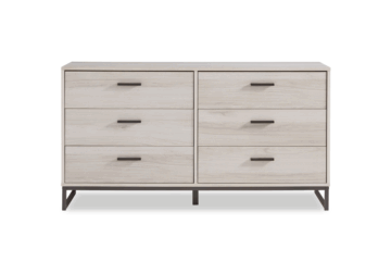 Alternative view of Socalle Light Gray Six Drawer Dresser