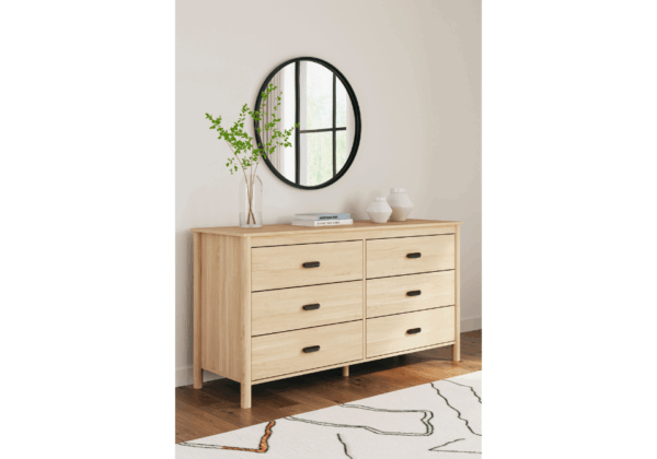 Cabinella Tan Six Drawer Dresser - Image 3