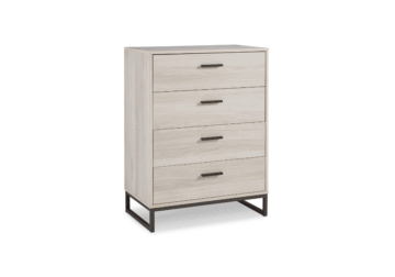 Socalle Light Gray Five Drawer Chest