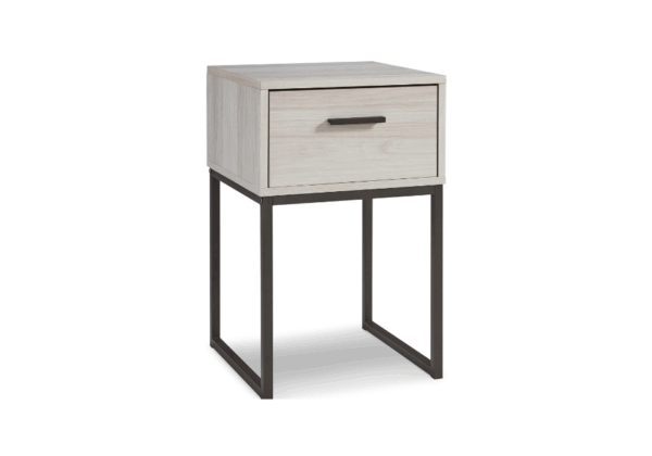 Socalle Light Gray One Drawer Nightstand