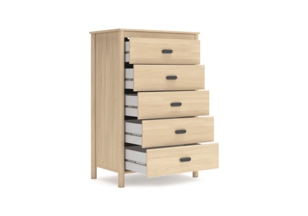 Cabinella Tan Five Drawer Chest - Image 4