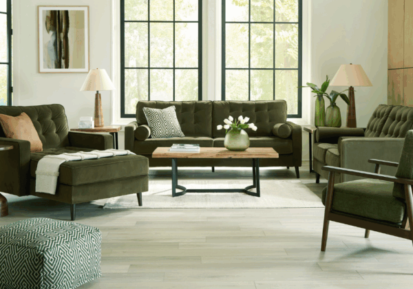 Reveon Lakes Olive Sofa - Image 5