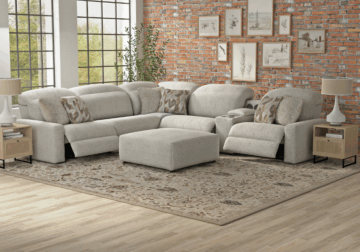 Terrence Oyster Six-Piece Power Reclining Sectional