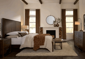 Alternative view of Lodge & Loft Dark Oak King 5 Piece Set