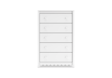 Alternative view of Hallityn White Five Drawer Chest