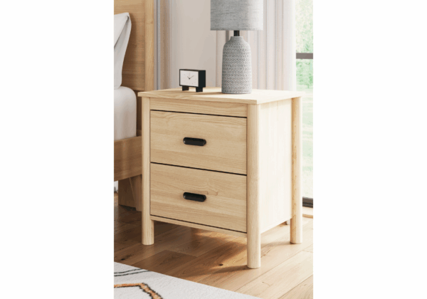 Cabinella Tan Five Drawer Nightstand - Image 3