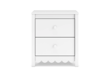 Alternative view of Hallityn White Two Drawer Nightstand
