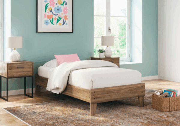 Deanlow Honey Twin Platform Bed - Image 3