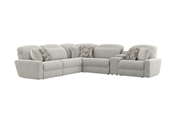 Alternative view of Terrence Oyster Six-Piece Power Reclining Sectional