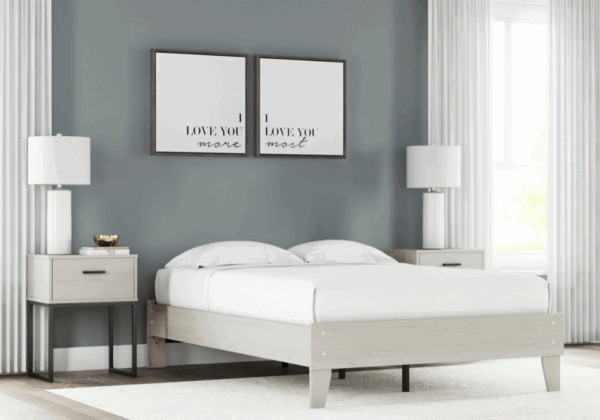 Socalle Light Gray Full Platform Bed - Image 3