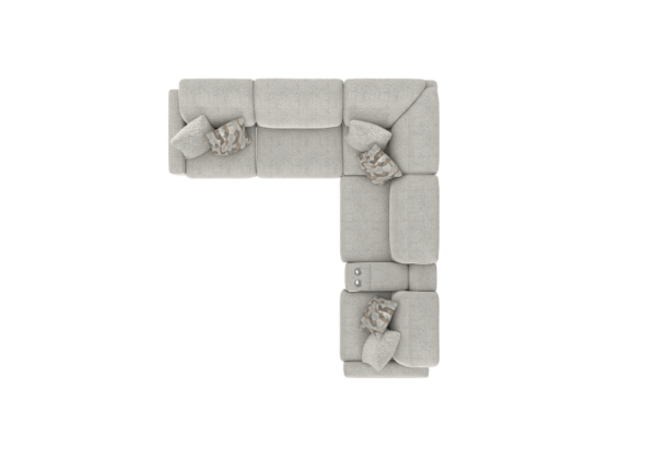 Terrence Oyster Six-Piece Power Reclining Sectional - Image 3