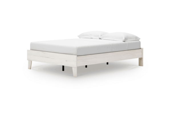 Socalle Light Gray King Platform Bed