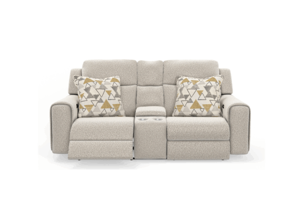 Micah Oatmeal Power Reclining Loveseat - Image 2
