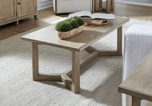Proximity Place Buff Rectangular Cocktail Table - Image 3