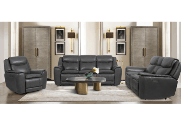 Alternative view of Barcelona Charcoal Power Reclining Loveseat