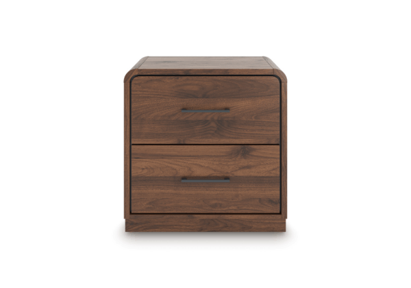 Fortlorn Walnut Brown Two-Drawer Nightstand - Image 4