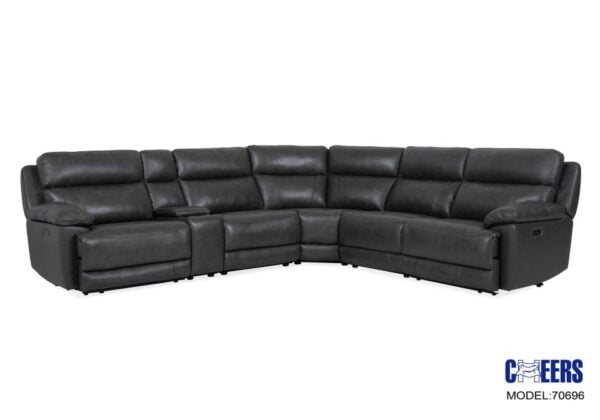 Madrid Granite 6 Piece Power Reclining Sectional - Image 2