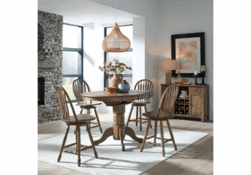 Carolina Crossing Honey Gathering Table with 4 Stools