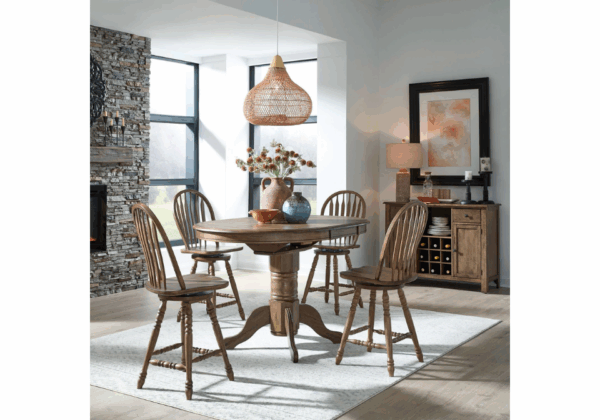 Carolina Crossing Honey Gathering Table with 4 Stools