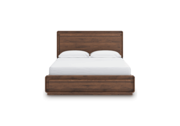 Alternative view of Fortlorn Walnut Brown King Bed