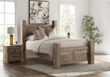 Alternative view of Rusticott Brown Queen 5-Piece Set