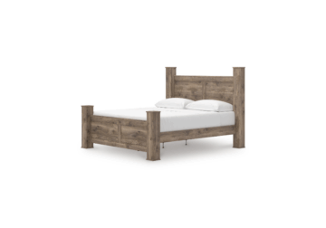 Rusticott Brown King Poster Bed