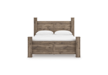 Alternative view of Rusticott Brown King Poster Bed