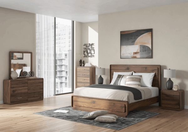 Fortlorn Walnut Brown King 5-Piece Set