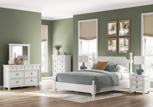 Rowlenstown White Queen Poster Bed - Image 4