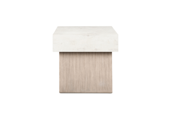 Jorlaina Light Gray Square End Table - Image 3