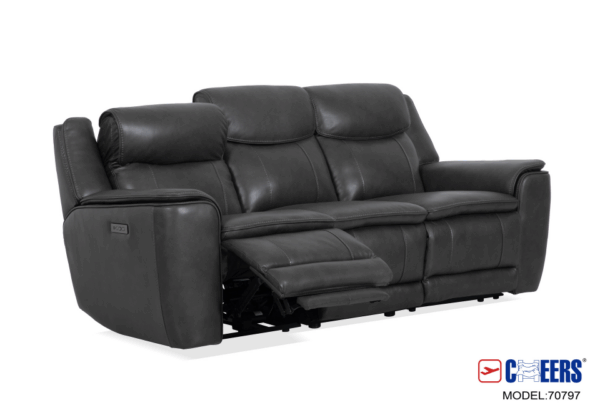 Barcelona Charcoal Power Reclining Sofa