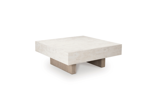Jorlaina Light Gray Square Cocktail Table