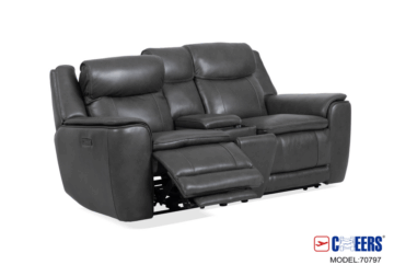 Barcelona Charcoal Power Reclining Loveseat