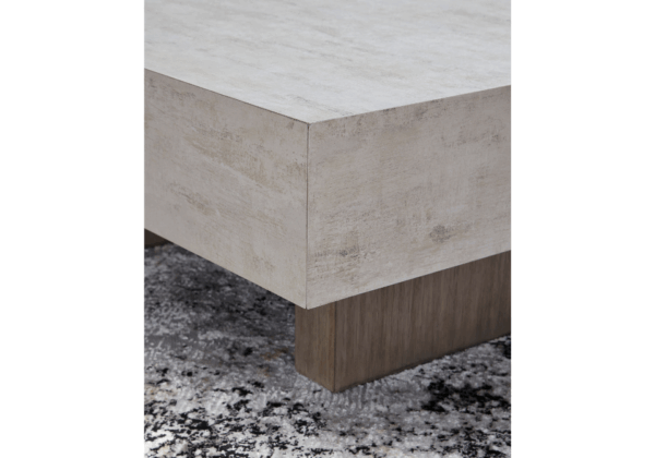 Jorlaina Light Gray Square Cocktail Table - Image 2