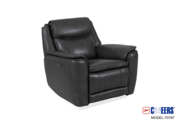 Barcelona Charcoal Power Recliner