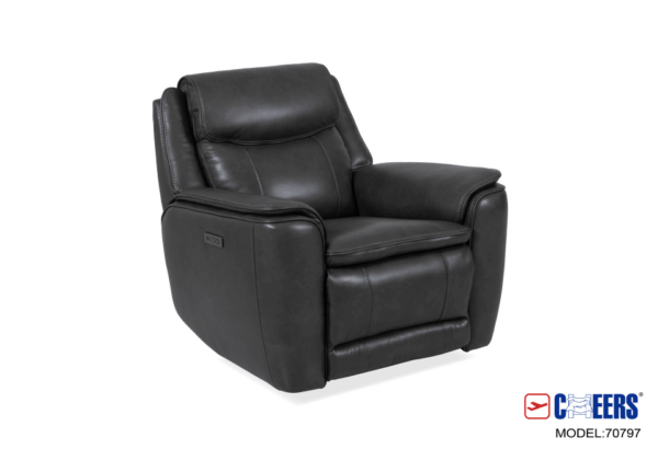 Barcelona Charcoal Power Recliner